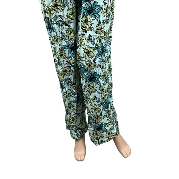 Beach Riot Lounge Pants Blue Lagoon Floral Print Size M - Picture 3 of 6
